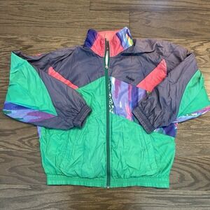 VTG 90s Ski Jacket Womens M Colmar Y2K Color Block‎ Retro Winter Sports Snow EUC